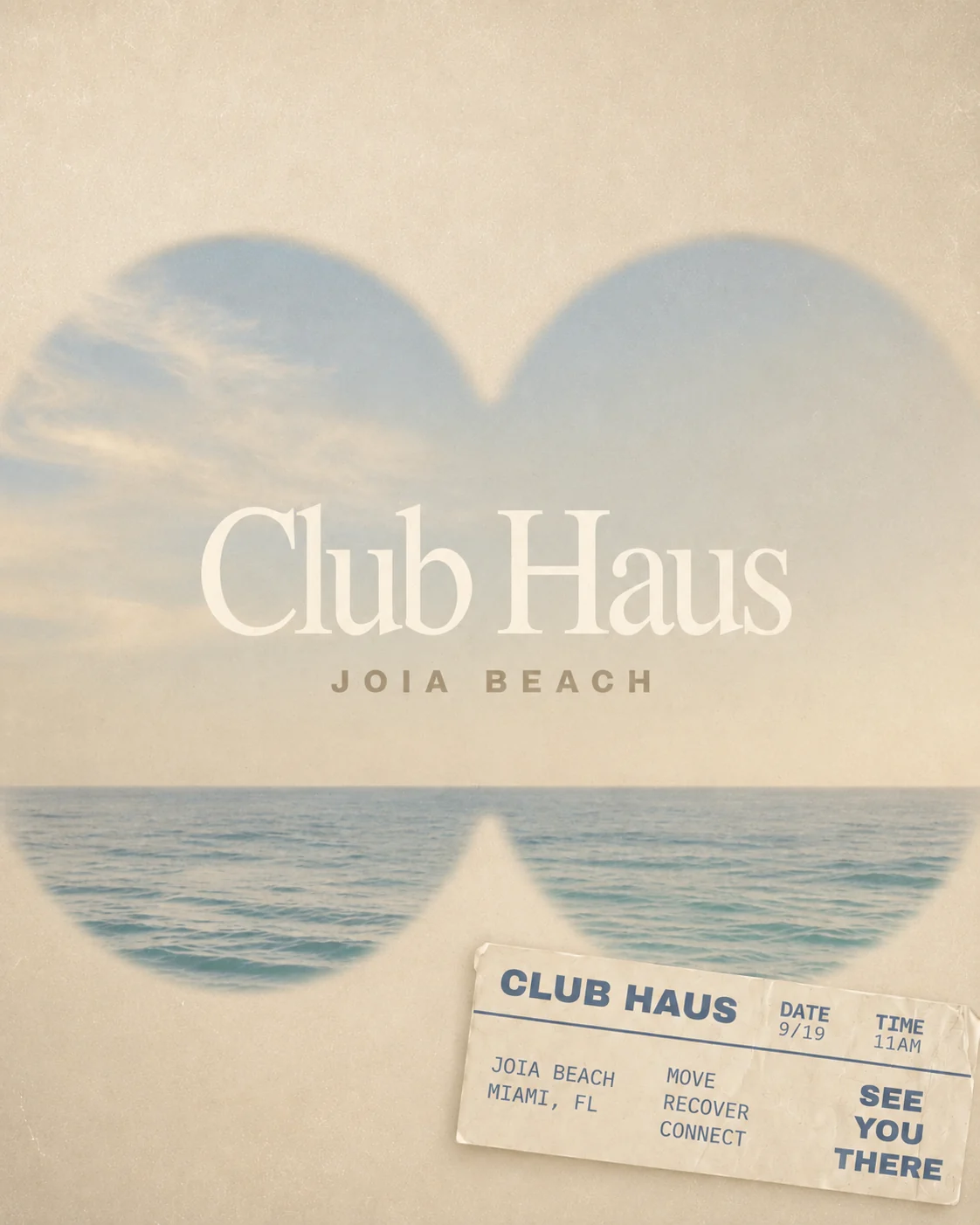 Club Haus at Joia Beach waterfront wellness event in Miami